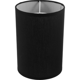 ABOOFAN Drum Lamp Shade E27 Natural Linen Lampshade Clip on Lamp Covers Burlap Light Shade for Table Floor Pendant Lamp Black, 14x14x20cm