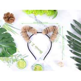 Bonnie Z. Leonardo Cat Ears Cat Ears Headband Furry Leopard