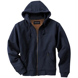 DRI-DUCK Men's Crossfire Hooded Fleece Jacket, Navy, X-Large