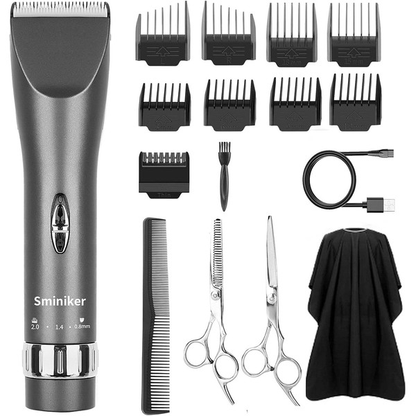 Sminiker Professional Hair Clippers Cordless Barber Shavers Rechargeable Hair Cutting