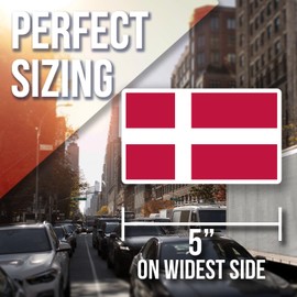 Denmark Flag Magnet - Scandinavian Country Souvenir - Danish Pride Magnet - European Travel Gift - Patriotic Denmark Fridge Magnet - AAMT0770