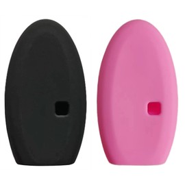 REPROTECTING Silicone Rubber Key Fob Cover Compatible with 2013-2019 Infiniti JX35 Q50 Q60 QX56 QX60 QX80 S180144014 7812D-S180014 KR5S180144014 (Black+Pink)