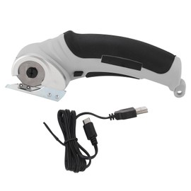 Cordless Electric Scissors, Portable Electric Scissors Mini Electric Scissors with A Safety Lock Switch for Blanket Cutting Leather Cutting Kraft Paper Cutting Ect (Grey)