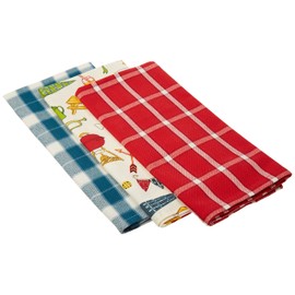 Tag 206099 Camping Dishtowel (Set of 3), Multicolor, 18" W x 26" L