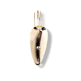 Lucky Strike Bait Works Weedless Devil Spoon Lure for Bass Fising, Designed in Canada (Size 2.0, Gold)