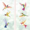 BASHOM BA-4002 6 Large Beautiful Humming Birds Wall Stickers Flying