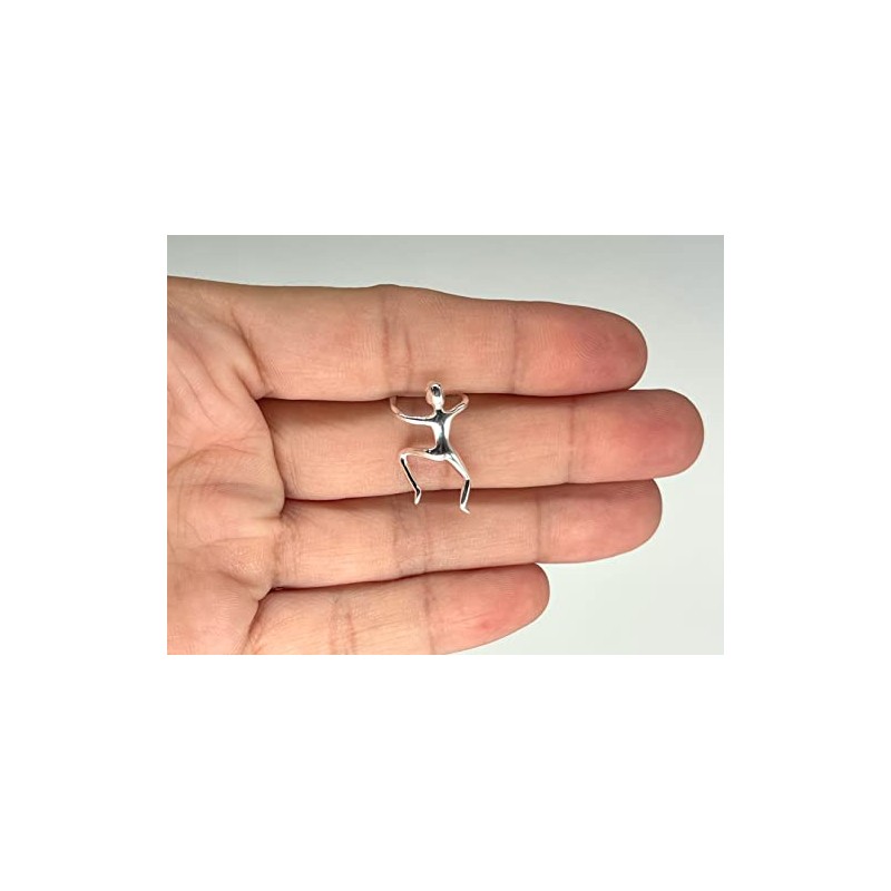 Ear Cuff Climbing Human - 925 Sterling Silver Climber Clip