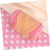 TEHAUX 1roll Rainbow Woolen Yarn Thick Knitting Yarn for DIY