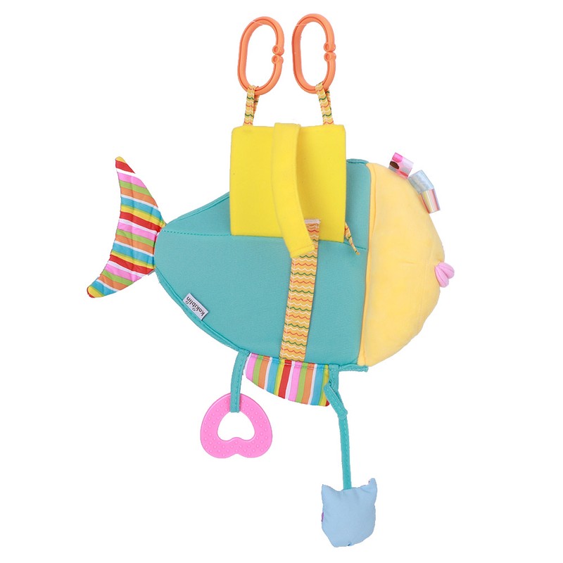 Car Backseat View Mirror Plush Fish Shape Cartoon Pattern Safety