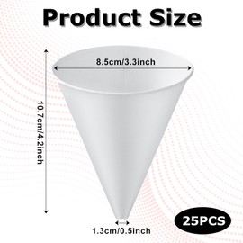 25 Pcs Paper Funnels for Motor Oil,Paper Funnels,Disposable for Motor Oil,Disposable,for Gas Car Change Cone Fluid Automotive Use Dispensers