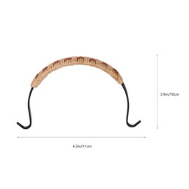 Ciieeo Rattan Metal Tea Pot Handle for Teapot Handle Replacement Whistling Kettle Handle Grip for Chinese Teapot Japanese Ceramic Tea Pot B