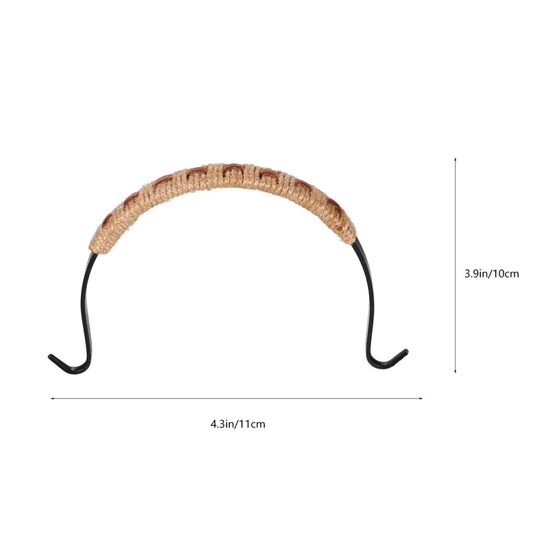 Ciieeo Rattan Metal Tea Pot Handle for Teapot Handle Replacement