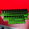 Olsa Tools Magnetic Socket Organizer - 1/4-Inch Drive, 3 Row
