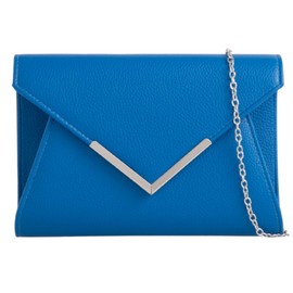 Leah Ward Women's Clutch Bag Wedding Evening Wedding Clutch Bag Prom Night Out 2121 (Royal Blue)