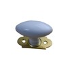 Window Handle Oval White and Brass QUINCADECO