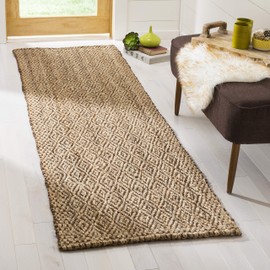 Safavieh Natural Fiber Collection NF183A Hand-woven Jute Runner, 2' 3" x 6', Natural/Brown