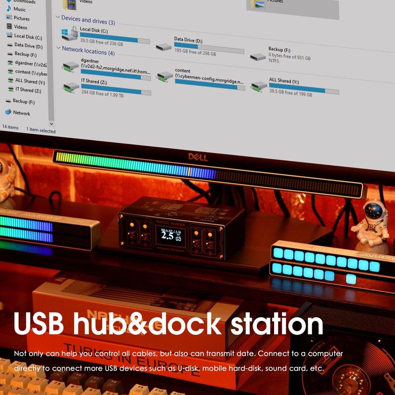 Mini 6-Port USB Charger HUB Mini USB Power Splitter 25W