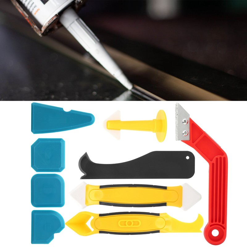 9pc set Caulking Finisher Tool Multi Functional Silicone Sealant Spatula