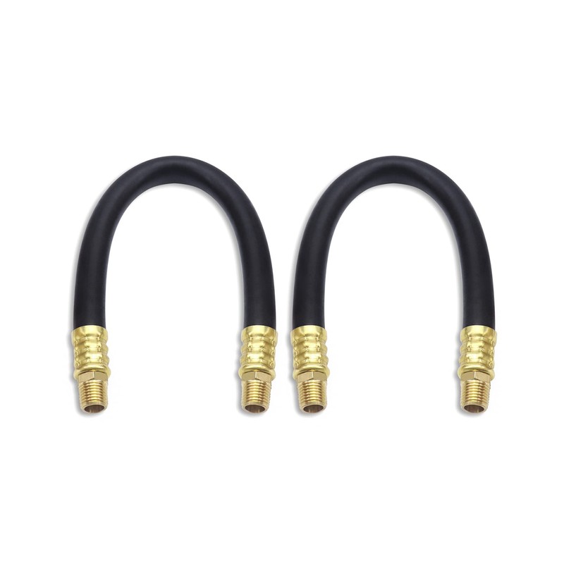 QWORK Air Compressor Hose, 3/8" X 15" Air Hose, 300