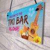 RED OCEAN Novelty Tiki Bar Welcome Sign For Home Bar