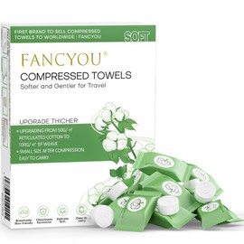 Toalla Facial Desechable Comprimida Toallitas Desmaquillantes, Mini Paños Biodegradables para Toallitas Quitar Maquillaje Kit de Viaje para Travel... 