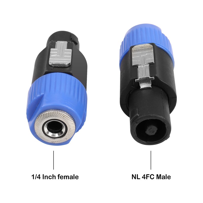 PNGKNYOCN Speakon to 1/4 inch Adapter，NL4FC Speaker Male to 1/4"