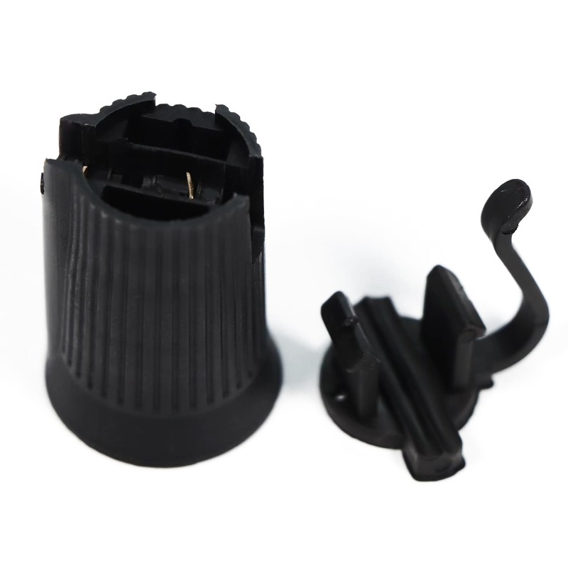Encoidoz 100PCS C9 E17 Replacement Bulb Sockets, C9 Black Socket
