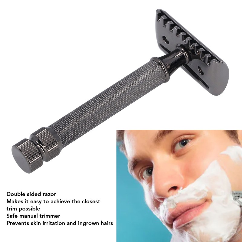 Manual Safety Beard Trimmer Tool Double Edged Anti Slip Handle