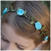 Allereyae Flower Hairband Blue Floral Hairbands Flower Crown Headband Floral