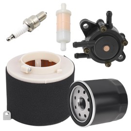 CTLLKG 11029-1004 Air Filter 49065-2078 Oil Filter for Kawasaki Mule 500 520 550 600 610 2500 2510 2520 KAF300 KAF400 KAF620A KAF620B Mule SX 4x4 XC SE with Spark Plug Fuel Pump Fuel Filter kit