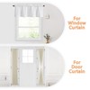 KXLife 2 Pack Mini Short Curtain Rod 12-18 Inch, 1/2"