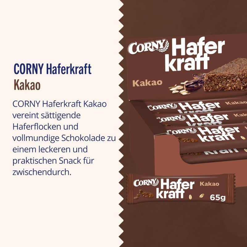 Oat Bar Corny Haferkraft Cocoa Vegan & Whole Grain Oats