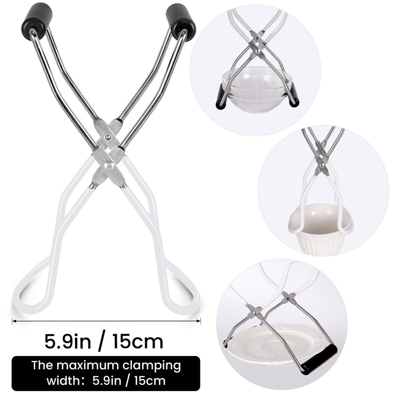 Canning Jar Lifter, Canning Tongs, Stainless Steel Jar Lifter with