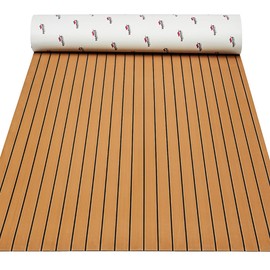 Nauticoat Marine Flooring Faux Teak, EVA/PE Foam Boat Flooring 92.5" x 43.3", Non Slip Marine Decking for Fishing Boats, Flats Boats, Sailboats, ski Boats, houseboats, Personal watercraft, towboats.