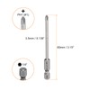 HARFINGTON #1 Phillips Screwdriver Bit PH1 1/4" Hex Shank 3.15"
