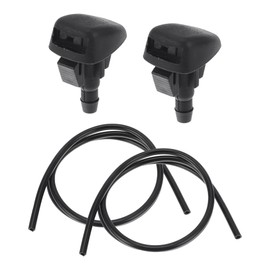 A ABSOPRO Windshield Washer Nozzle Kit for Mazda 6 2014-2017 Windshield Spray Nozzles Wiper Spray Washer Jet No.KD4567510 2 Pcs 1 Meter Fluid Hose