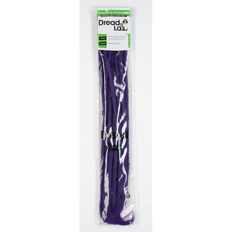 DreadLab - Synthetic Dreadlocks Crochet Extensions 10 Pack Single Ended