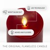 Luminara Flameless LED Candle, Moving Flame Pillar, Melted Edge, Real