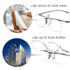 LUFF Reading Glasses Clip Anti-blue light Magnifying Glass Portable Clips(2.0X)