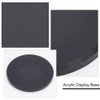 BENECREAT Acrylic Display Base 10x1.5cm, Acrylic Round Beveled Display Block,