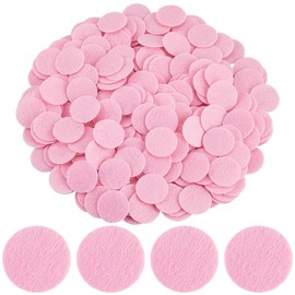 SUNNYCLUE 1000Pcs Pink Felt Circles Mini Felt Fabric 25mm Pre Cut Non Woven Soft Flat Round Disc Shapes Universal Needlework Handcrafts Circle Pads for DIY Crafting Sewing Glue Projects Accessories