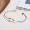 2/4/6PCS Bridesmaid Bracelet Gold Love Knot Bracelet for Women Tie