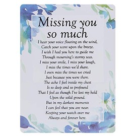 Widdle Celebrations Missing You so Much Waterproof Graveside Memorial Card - TY196