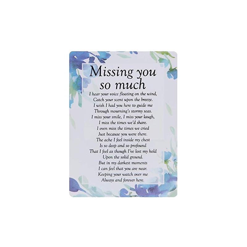 Widdle Celebrations Missing You so Much Waterproof Graveside Memorial Card