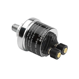 GlowShift Replacement 2 Post 100 PSI Fuel Pressure Gauge Sensor Sending Unit 1/8-27 NPT Thread