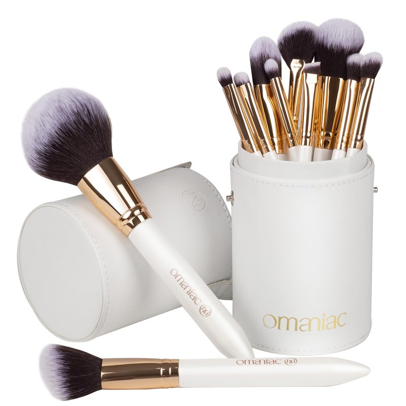 OMANIAC set de brochas para maquillaje Profesional (12 Piezas), Mangos