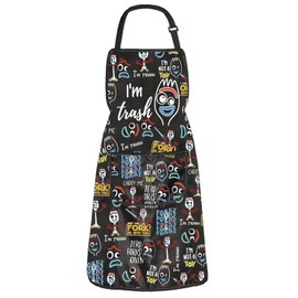 BAUNA Forky Toy Story Inspire Gift Forky Kitchen Apron With Pocket I'm Trash Apron Toy Story Kitchen Decor Housewarming Gift (Trash Apron)