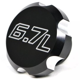 BackWoods Diesel BWD Black Billet Aluminum Oil Cap for Ford Powerstroke Diesel 6.7L 2011-2021