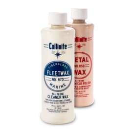 Collinite 870 One Step Fiberglass and 850 Metal Polish Combo