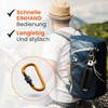 MyIdeaz Carabiner with spring-loaded gate, D shape carabiner set, 80